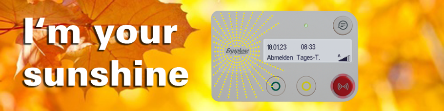 "I'm your sunshine" Imagebild Hausnotrufstation